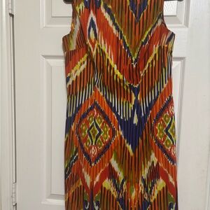 Multicolor Sleeveless Dress